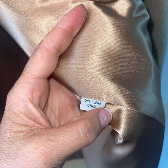 New England Classics Vintage Womens Cape One Size Tan Pockets Casual Wool - Picture 8 of 11